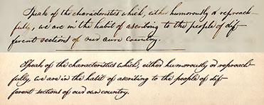 Handwriting/Font Comparison