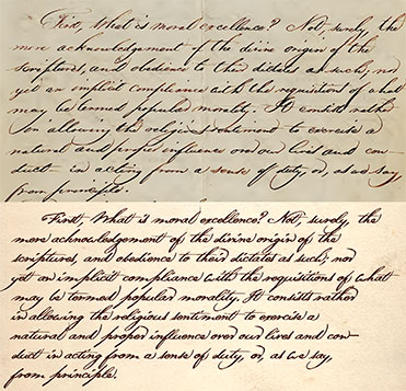 Handwriting/Font Comparison